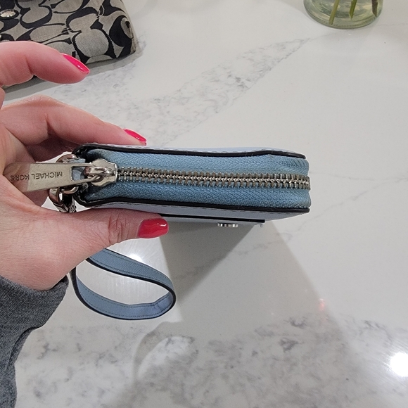 Michael Kors Blue Wristlet Wallet - Picture 9 of 16